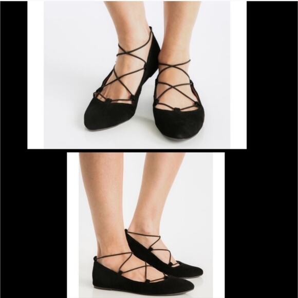 Lucky Brand Aviee Lace Up Flats Gray Suede Size 5.5 - Picture 4 of 4